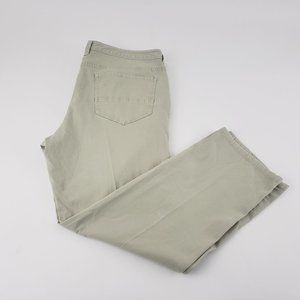 TOMMY BAHAM Flat Front Beige Khakis Pants (A-42)